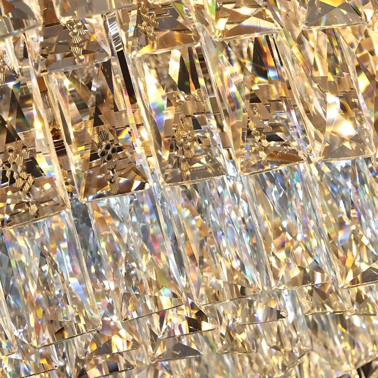 Adjustable Modern Luxury Crystal Chandelier with Multi-Tier Image - 10