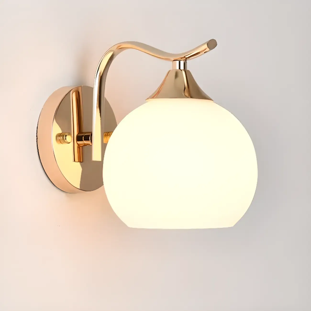 Modern Globe Bathroom Vanity Light with Chrome Finish Image - 9