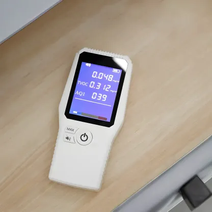 Modern White Wood Nightstand with Glass Top 2 Drawers Image - 9