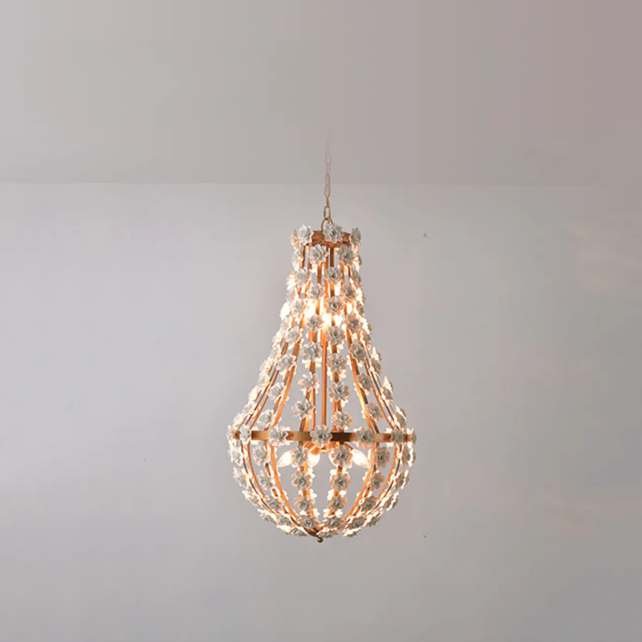  Modern Dome Ceramics Chandelier for Elegant Dining Room Image - 14 | homeyfad