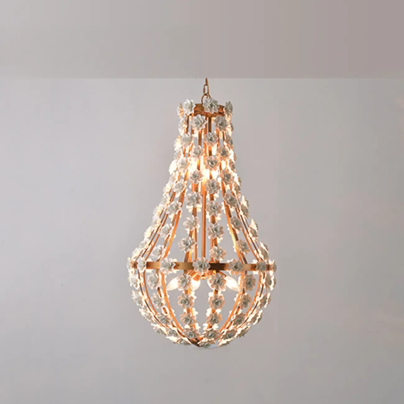 Modern Dome Ceramics Chandelier for Elegant Dining Room Image - 15