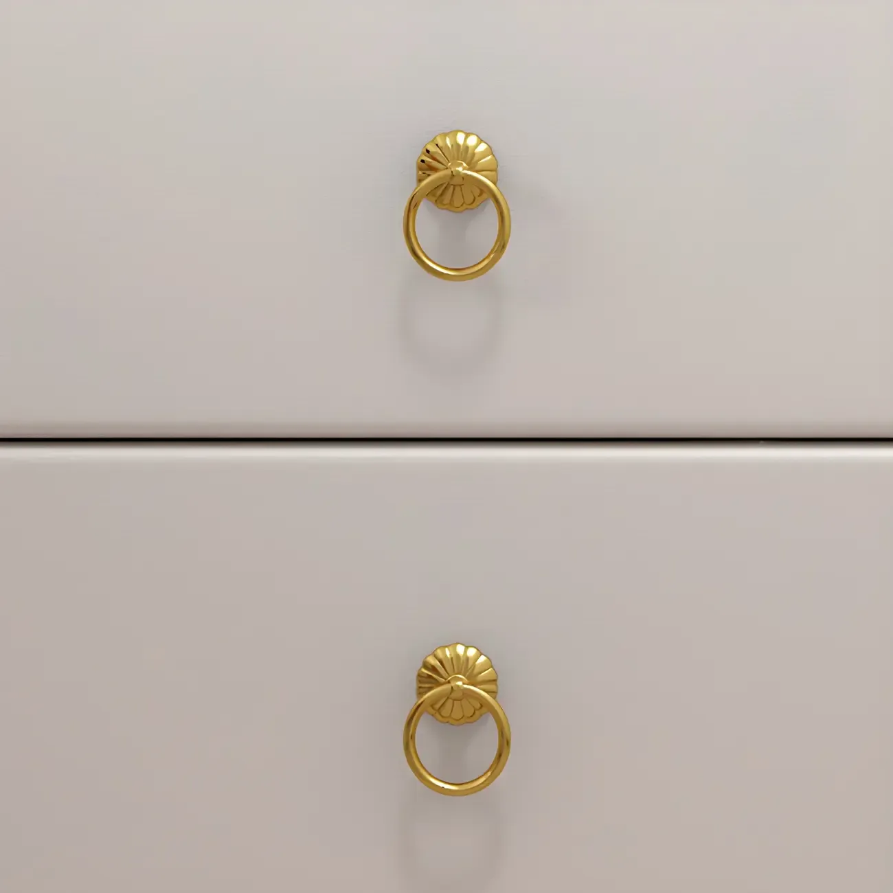 Modern White Wood Nightstand with Glass Top 2 Drawers Image - 11