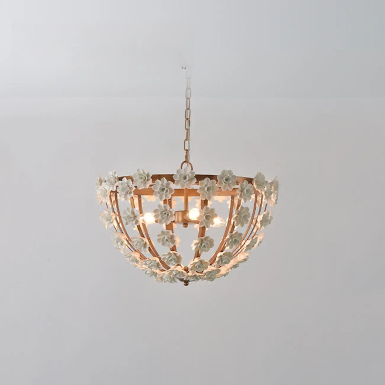 Modern Dome Ceramics Chandelier for Elegant Dining Room Image - 16