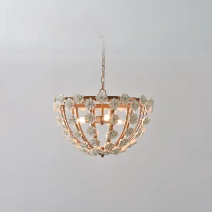 Modern Dome Ceramics Chandelier for Elegant Dining Room Image - 16