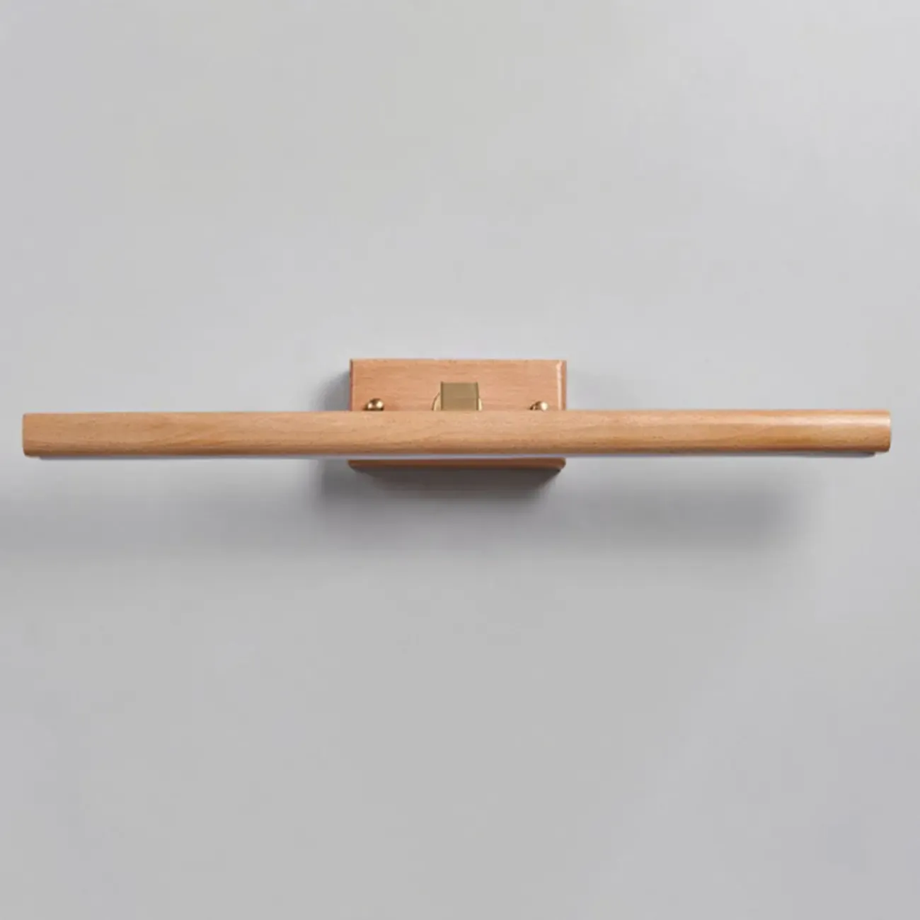 Modern Linear Wooden LED Vanity Light with Wall Mounted Image - 8