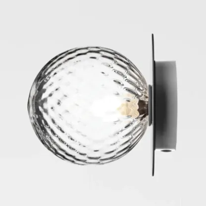 Vintage Globe Glass Bathroom Vanity Light with Ambient Design Image - 10