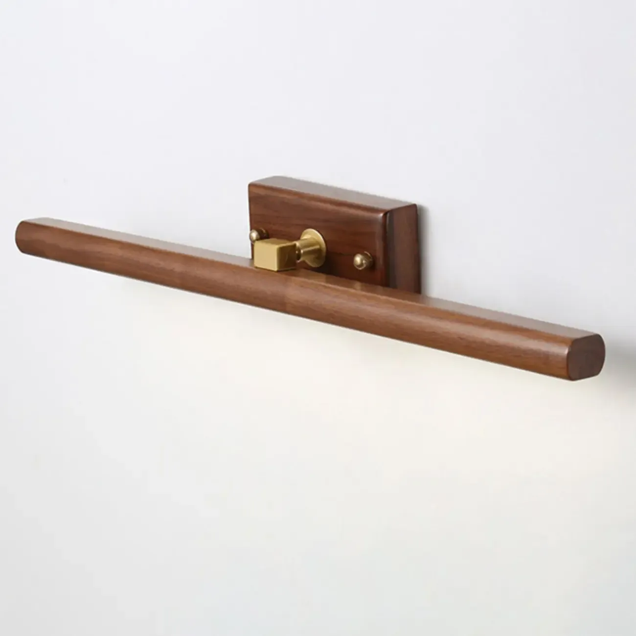 Modern Linear Wooden LED Vanity Light with Wall Mounted Image - 9