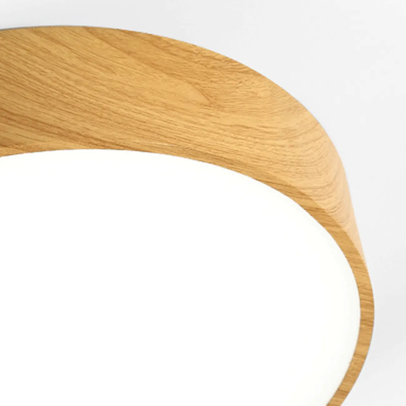 Modern Circular Wood LED Chandelier with Adjustable Height  Image - 8 | homeyfad