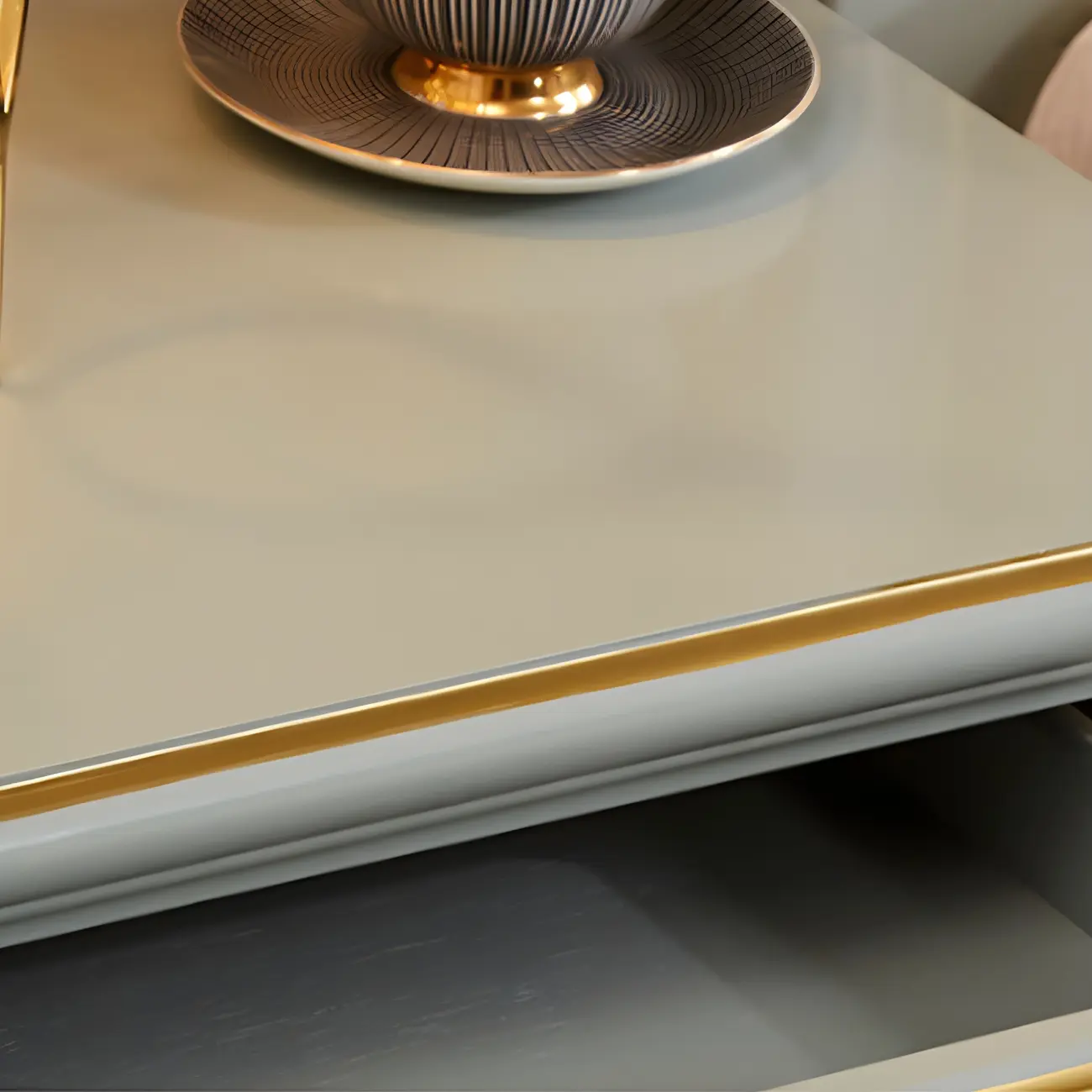 Elegant Grey Wood Nightstand with Storage Drawers Image - 10 | homeyfad