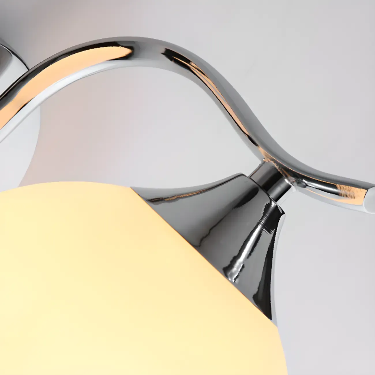 Modern Globe Bathroom Vanity Light with Chrome Finish Image - 14