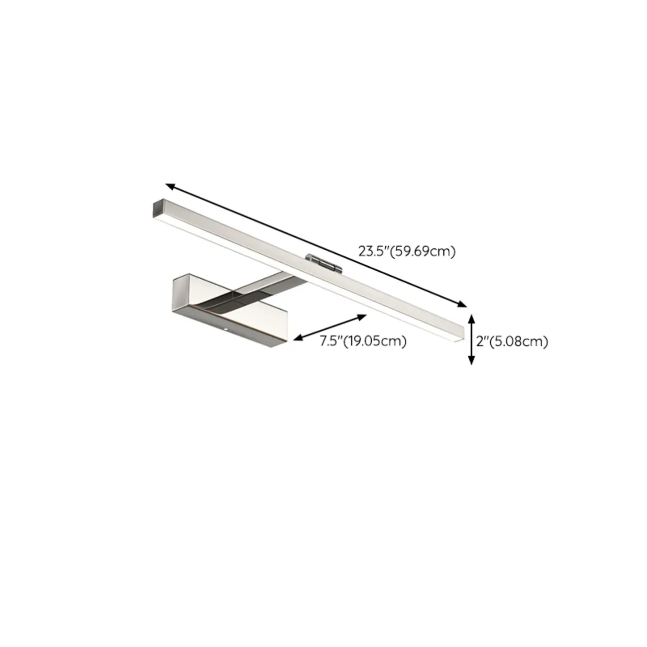 Rectangular Modern Linear LED Vanity Light for Bathroom Decor Image - 11 | homeyfad