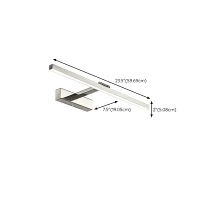 Rectangular Modern Linear LED Vanity Light for Bathroom Decor Image - 11