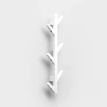 Modern Bamboo Wall-Mounted Coat Rack Image - 3