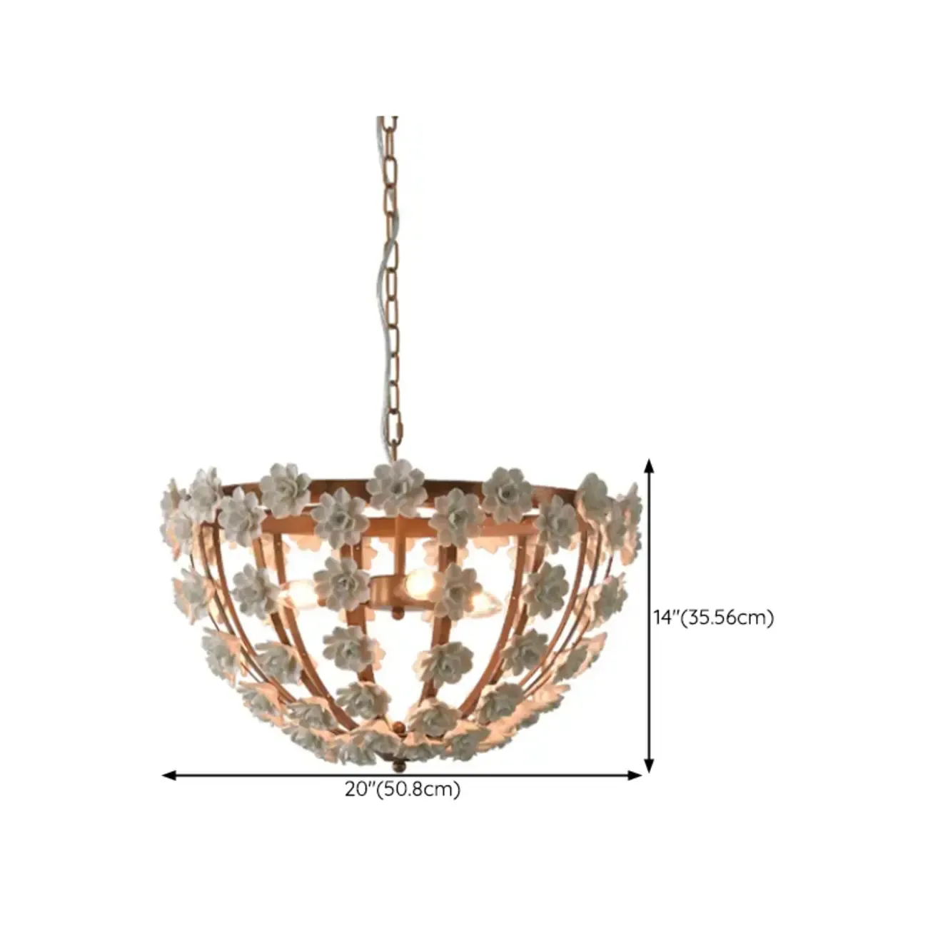 Modern Dome Ceramics Chandelier for Elegant Dining Room Image - 19
