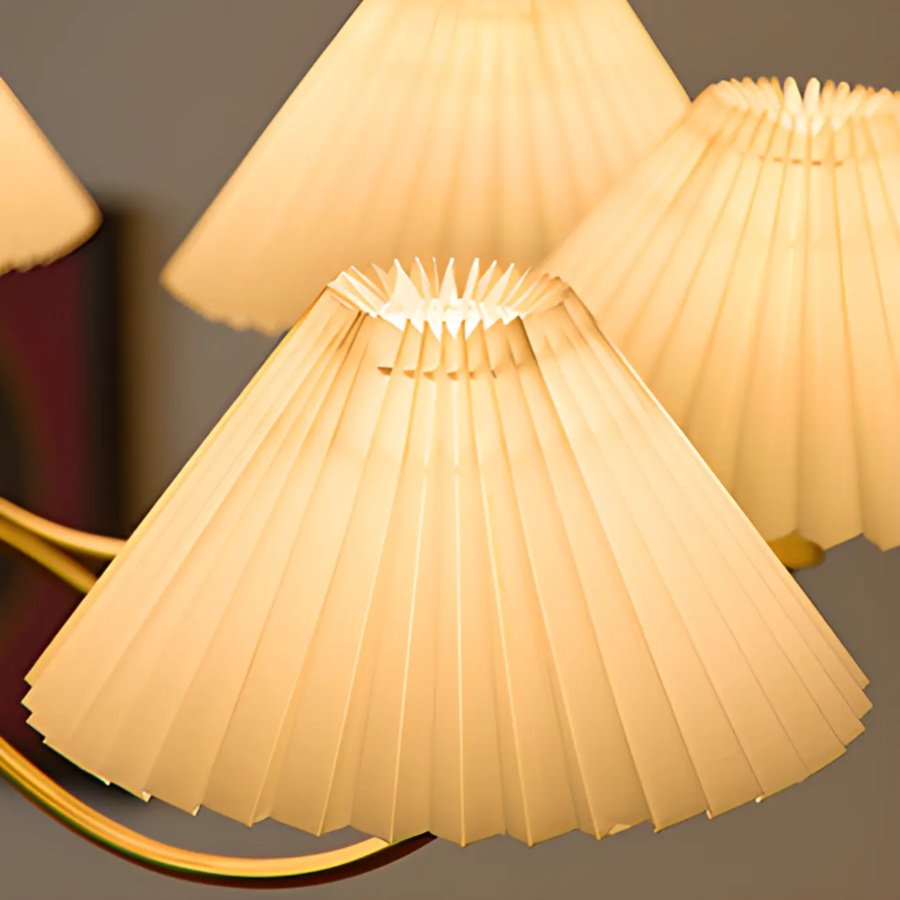 Modern Adjustable Pleated Fabric Chandelier for Living Room Image - 11 | homeyfad