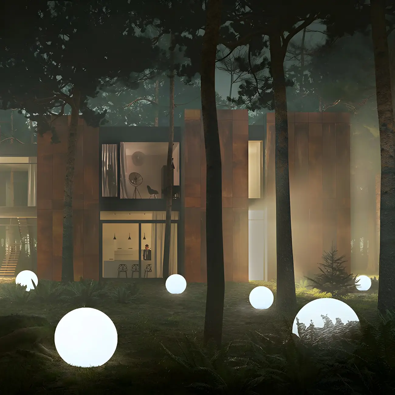 Solar LED Landscape Ball Garden Light for Outdoor Pathway Image - 8 | homeyfad