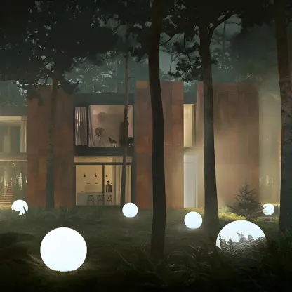 Solar LED Landscape Ball Garden Light for Outdoor Pathway Image - 8