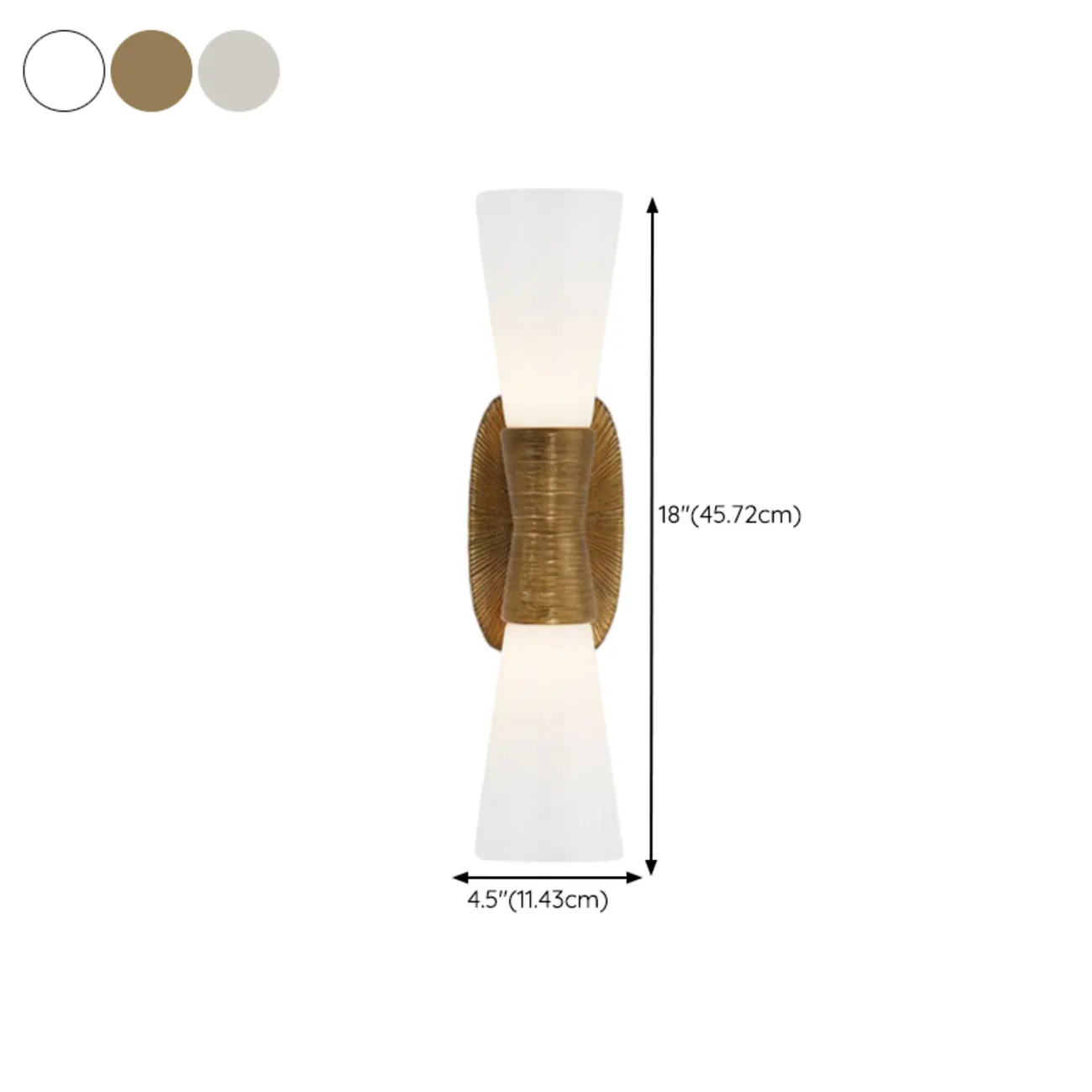 Elegant Glass Wall-Mounted Vanity Light for Bathroom Art Deco  Image - 18 | homeyfad