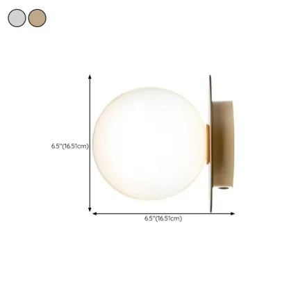 Vintage Globe Glass Bathroom Vanity Light with Ambient Design #size