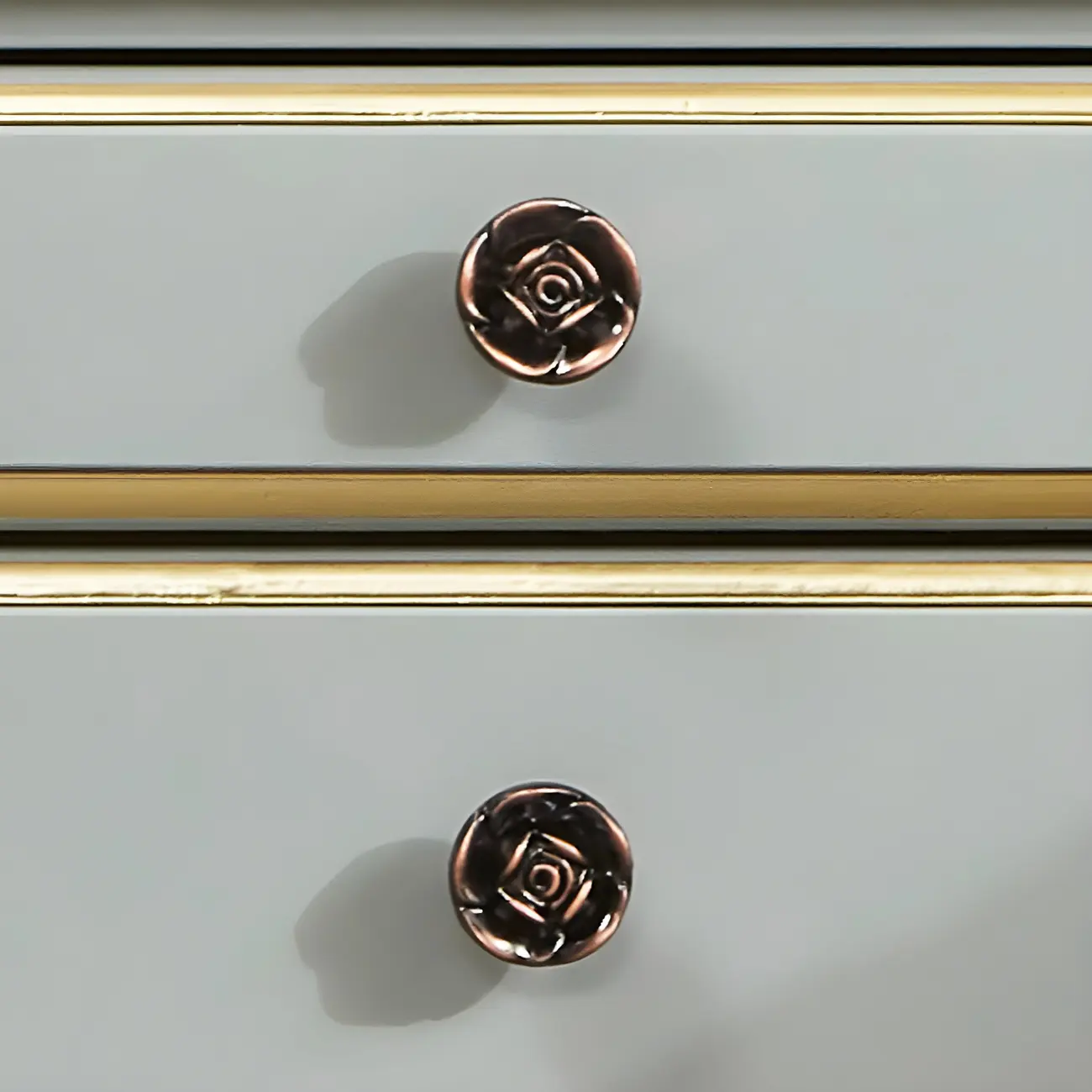 Elegant Grey Wood Nightstand with Storage Drawers Image - 12 | homeyfad