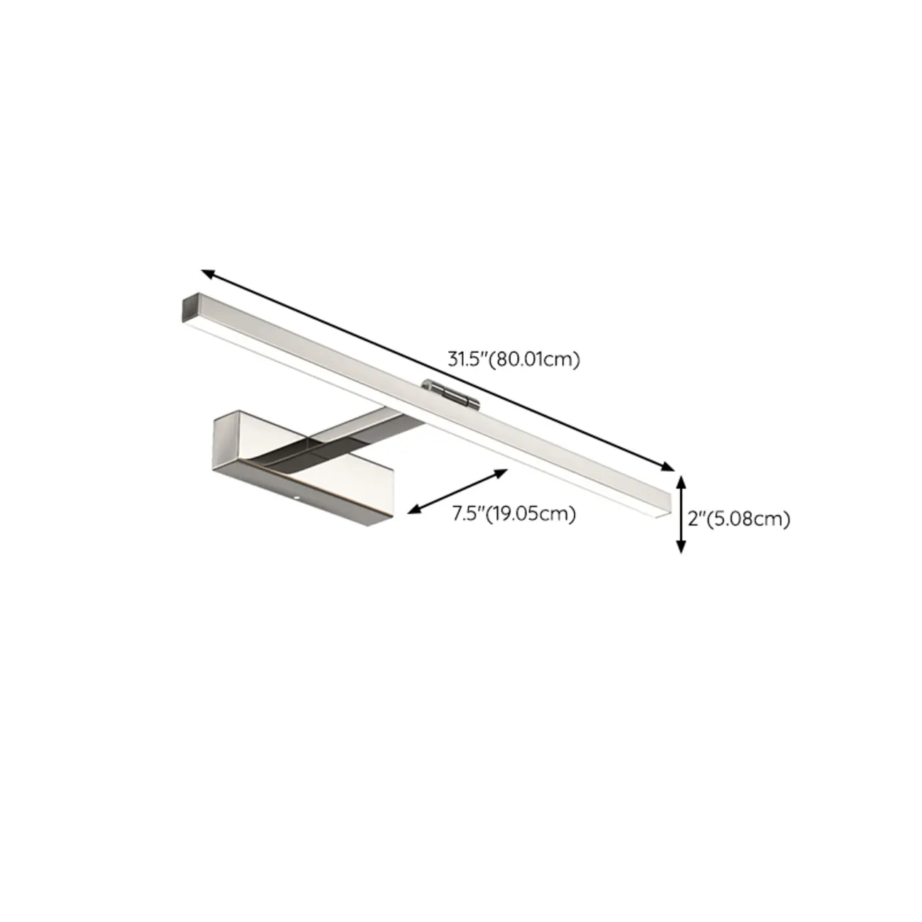 Rectangular Modern Linear LED Vanity Light for Bathroom Decor Image - 13 | homeyfad