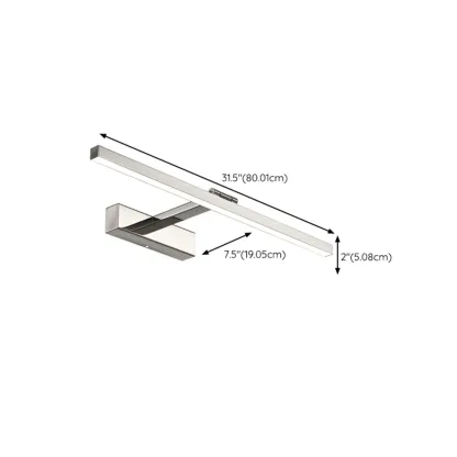 Rectangular Modern Linear LED Vanity Light for Bathroom Decor Image - 13