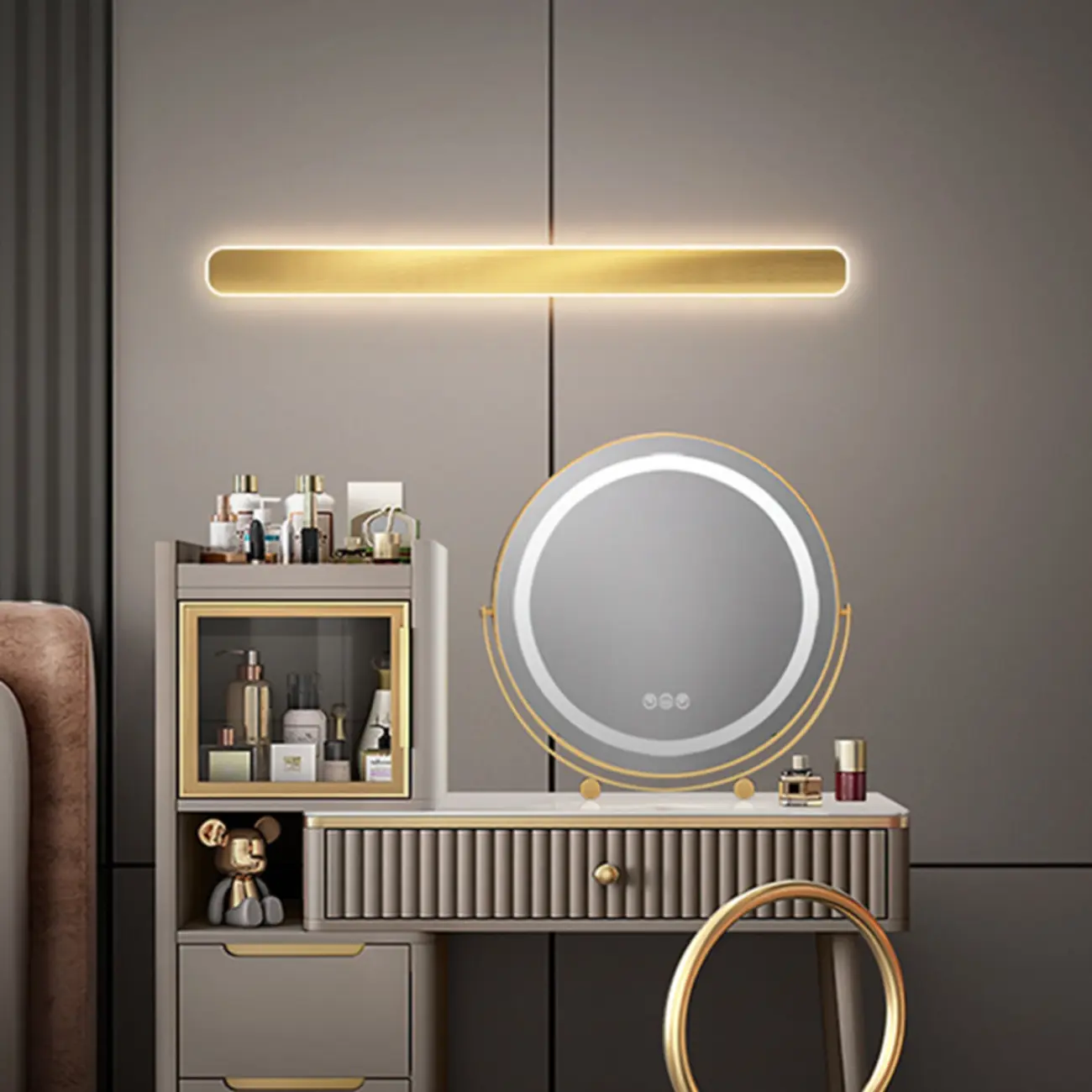 Modern Wall-Mounted LED Vanity Light with Acrylic Shade Image - 6 | homeyfad
