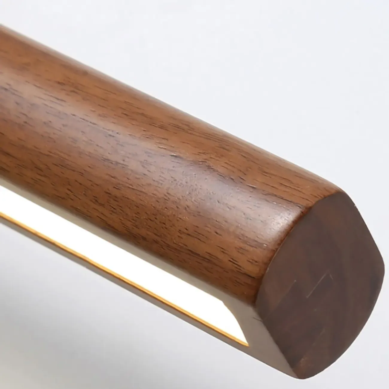 Modern Linear Wooden LED Vanity Light with Wall Mounted Image - 16