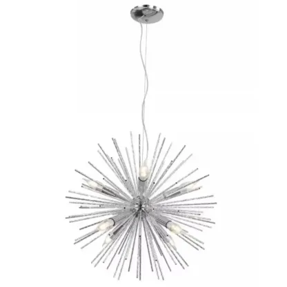 Modern Starburst Aluminum Chandelier for Dining Room Decor Image - 3