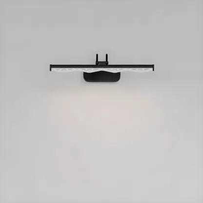 Modern Linear LED Vanity Light Above Bathroom Mirror Image - 10