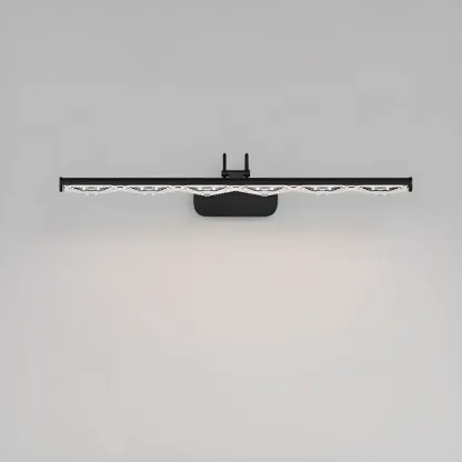 Modern Linear LED Vanity Light Above Bathroom Mirror Image - 11