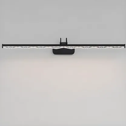 Modern Linear LED Vanity Light Above Bathroom Mirror Image - 12