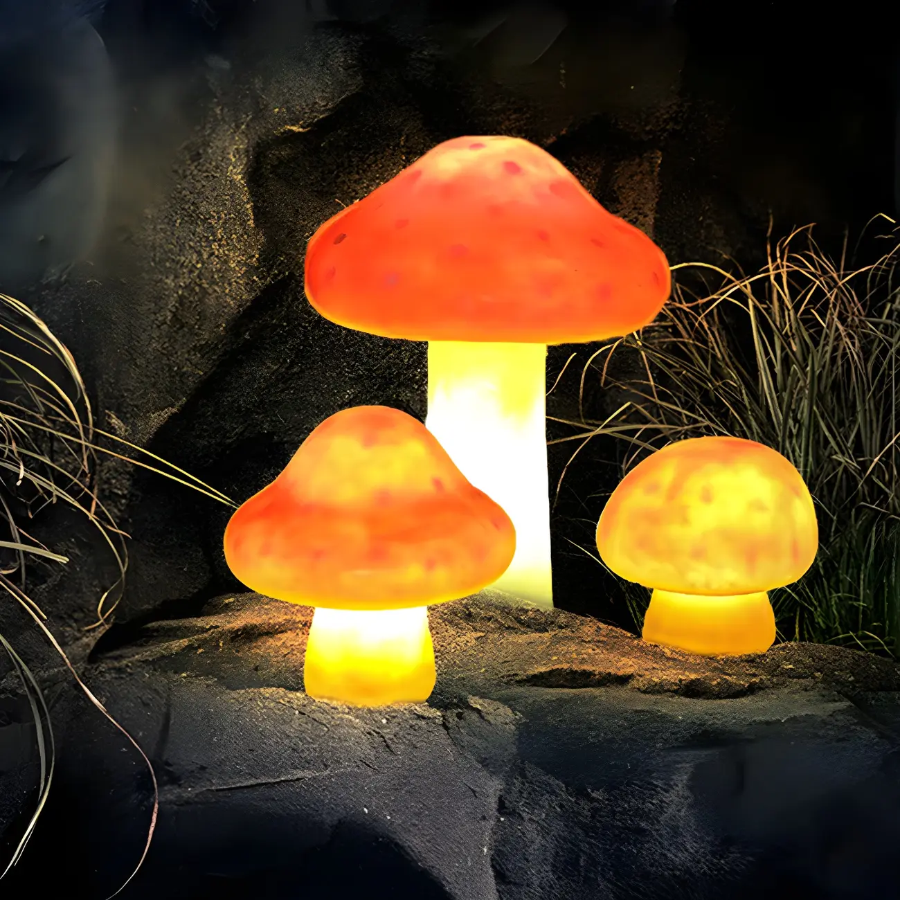 LED Outdoor Cozy Mushroom Landscape Light for Garden Path Image - 1 | homeyfad