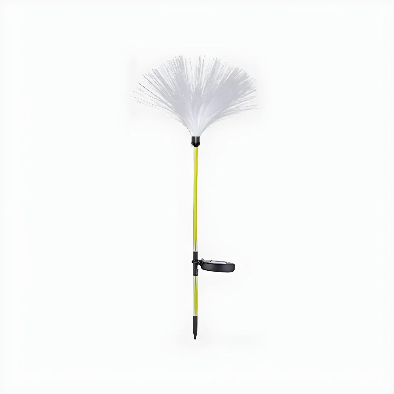 LED Solar yellow Pathway Lights with Courtyard Fiber Optic Decor Image - 6