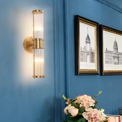 Modern Vertical Glass LED Bathroom Vanity Light with Mini Size Image - 8