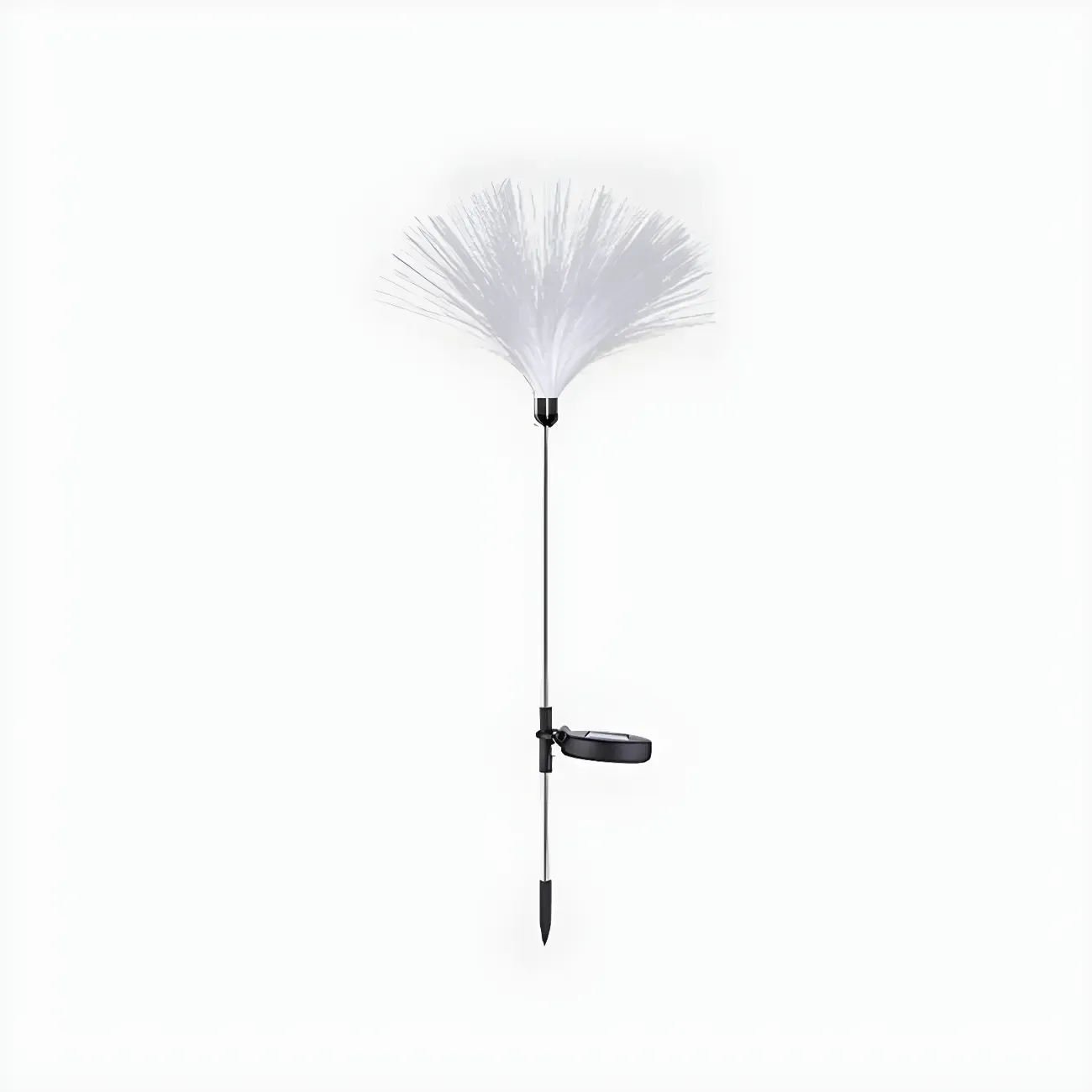 LED Solar yellow Pathway Lights with Courtyard Fiber Optic Decor Image - 8