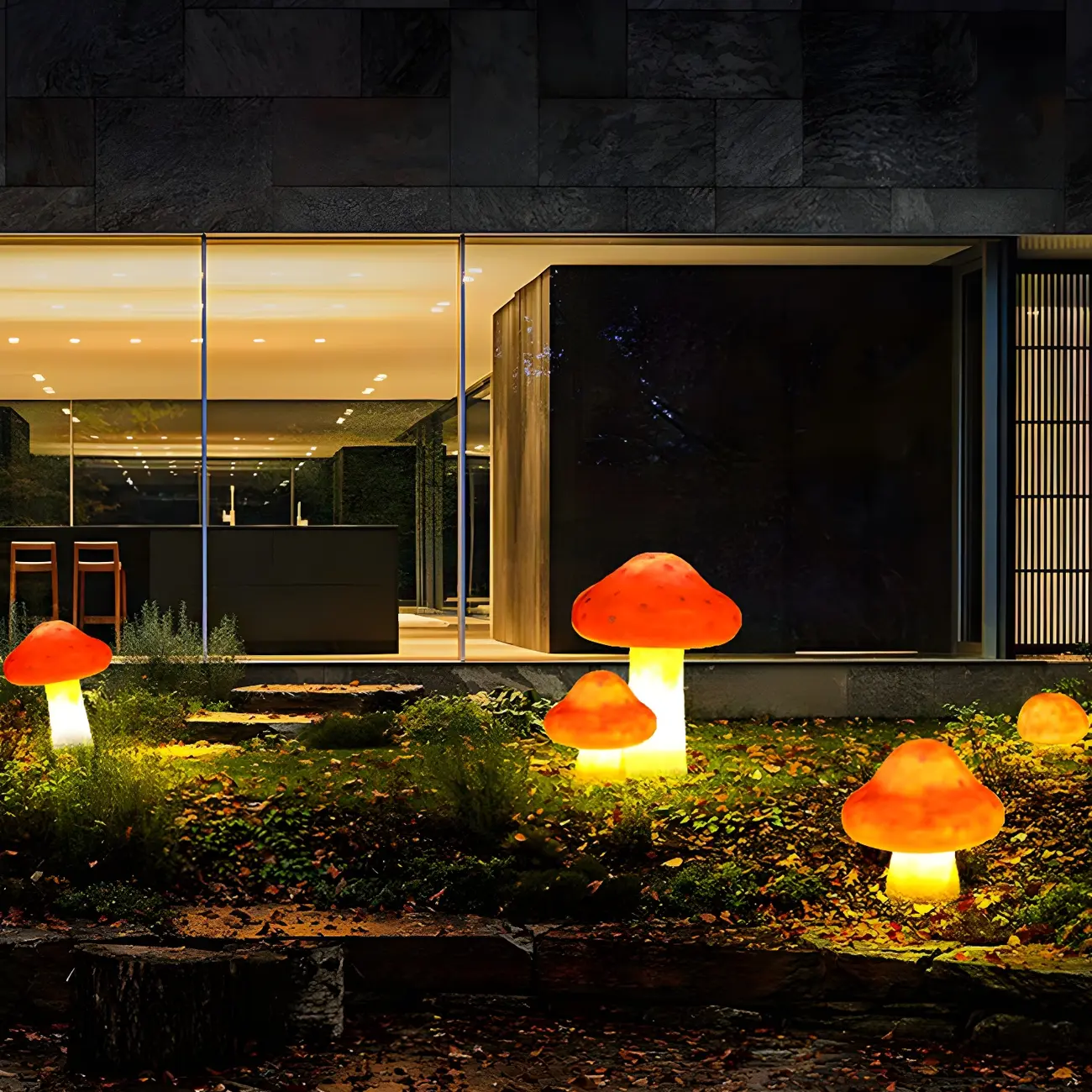 LED Outdoor Cozy Mushroom Landscape Light for Garden Path Image - 3 | homeyfad