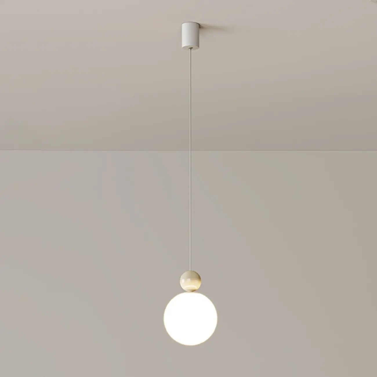 Designer Moon Round Cluster Pendant Light with Beaded Detail for Home Decor Image - 4 | homeyfad