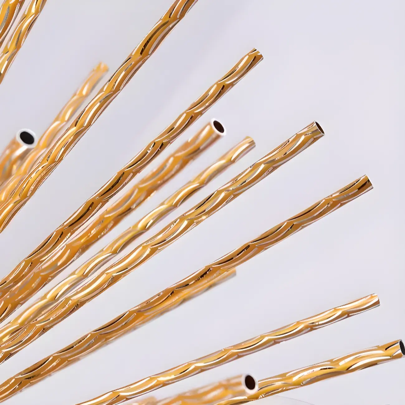 Modern Starburst Aluminum Chandelier for Dining Room Decor Image - 10 | homeyfad