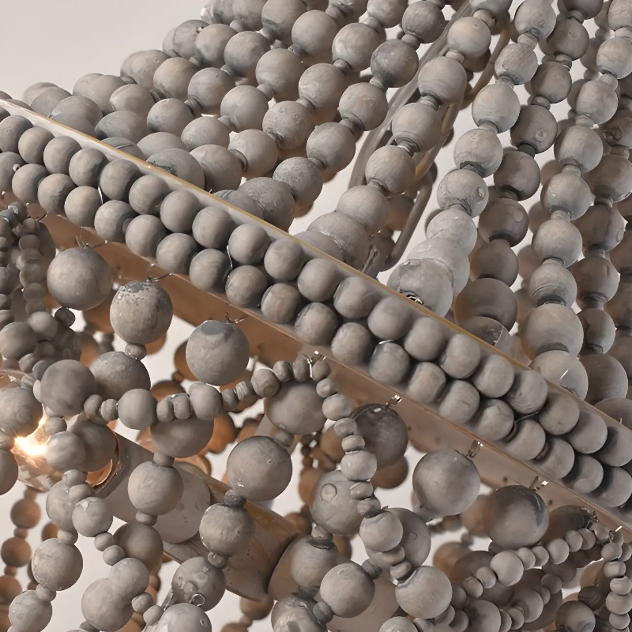 Elegant White Beaded Chandelier for Modern Dining Room Image - 10 | homeyfad