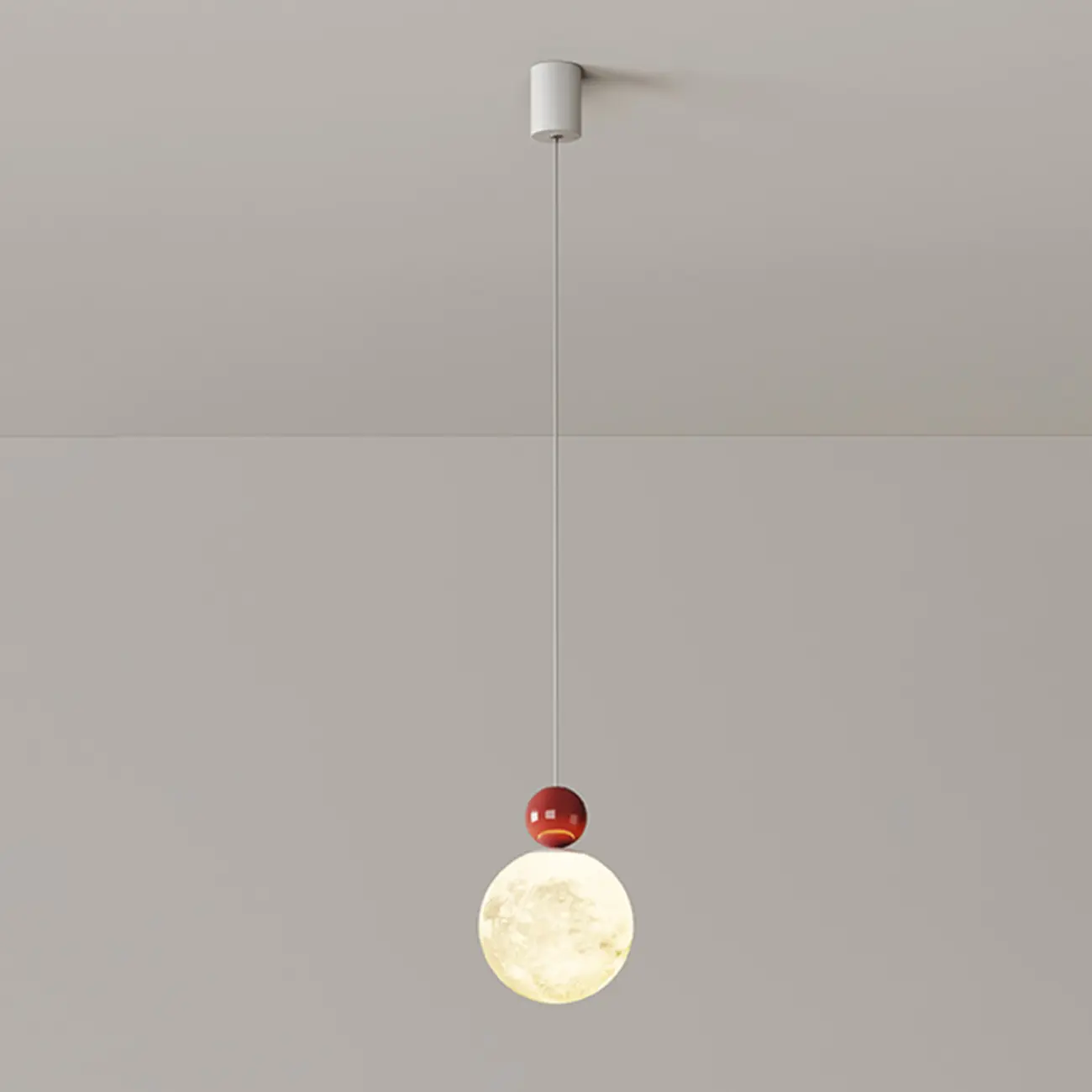 Designer Moon Round Cluster Pendant Light with Beaded Detail for Home Decor Image - 5 | homeyfad