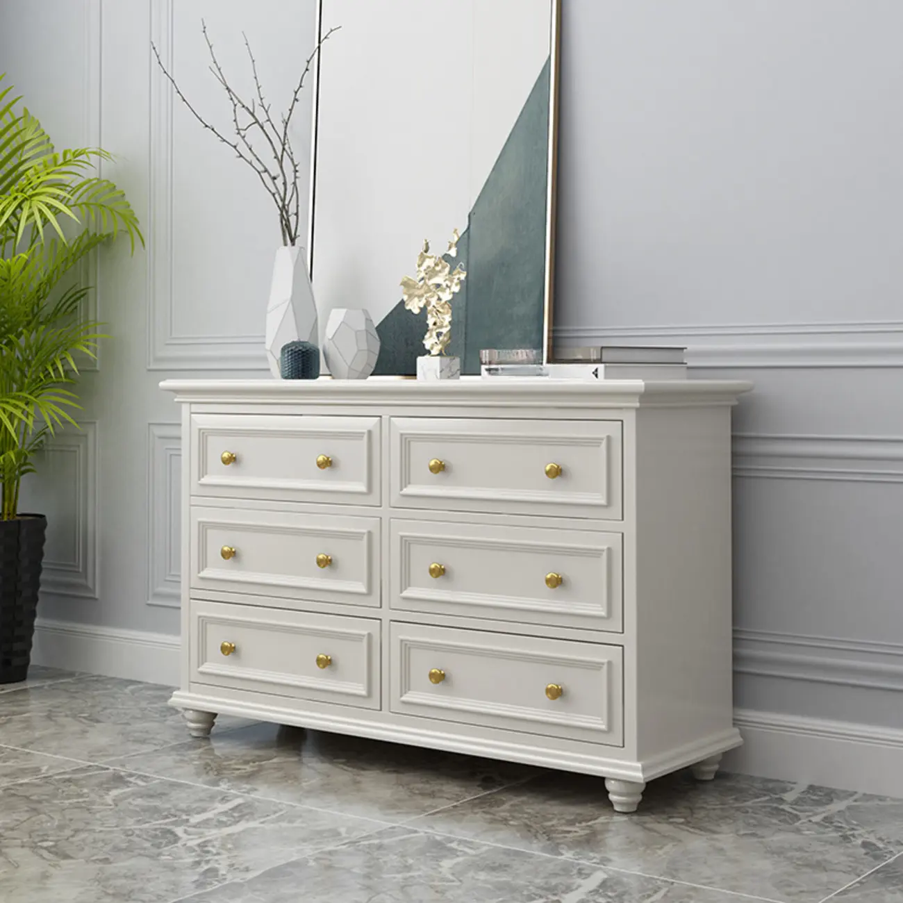Glam White Wood Dressers & Chests for Bedroom Image - 2 | homeyfad