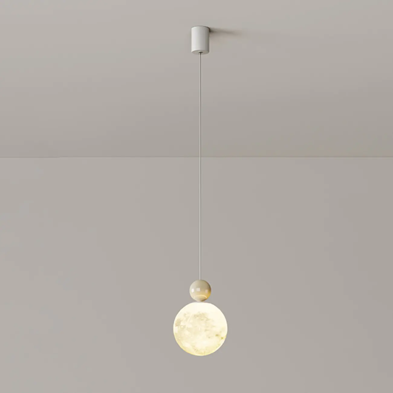 Designer Moon Round Cluster Pendant Light with Beaded Detail for Home Decor Image - 7 | homeyfad