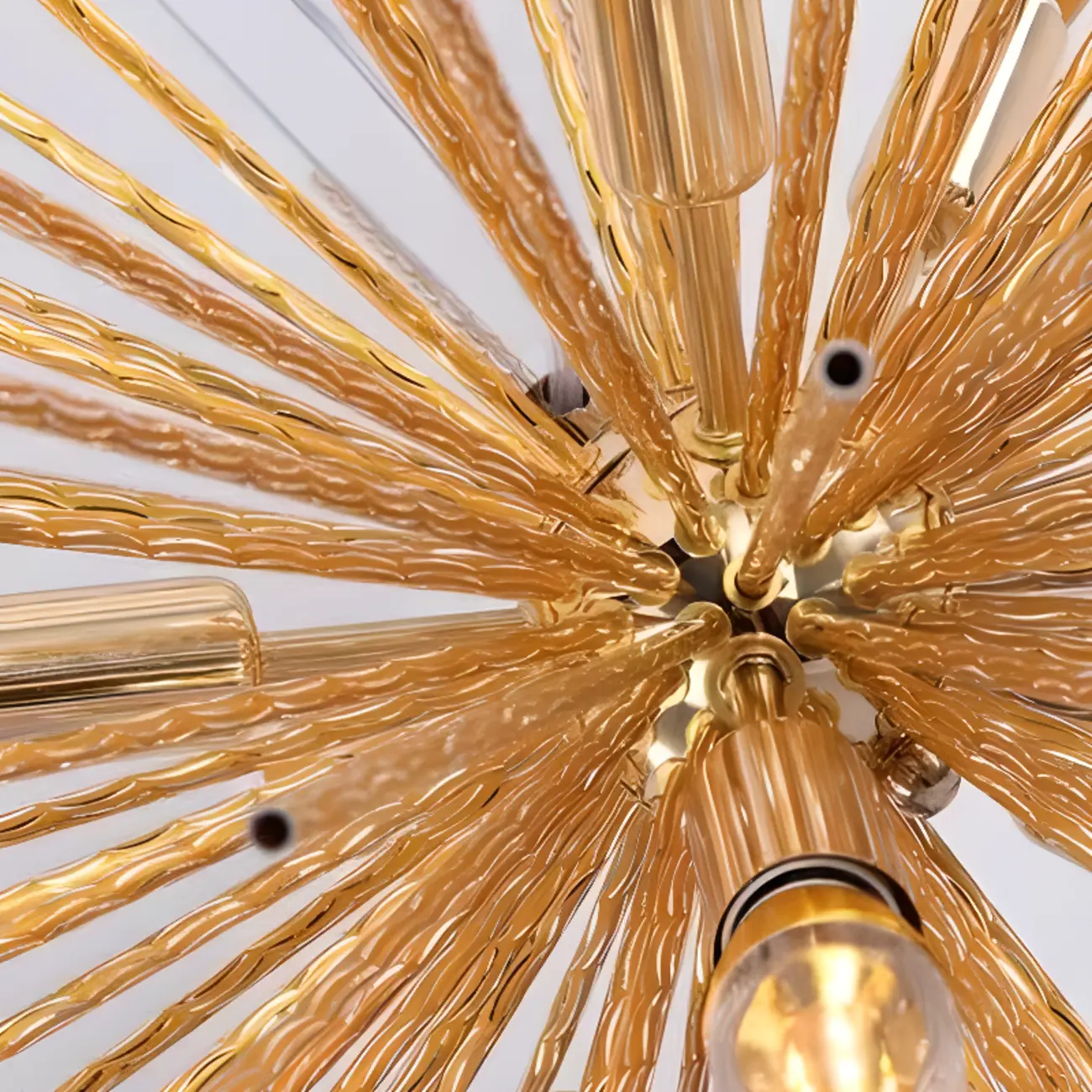 Modern Starburst Aluminum Chandelier for Dining Room Decor Image - 14 | homeyfad