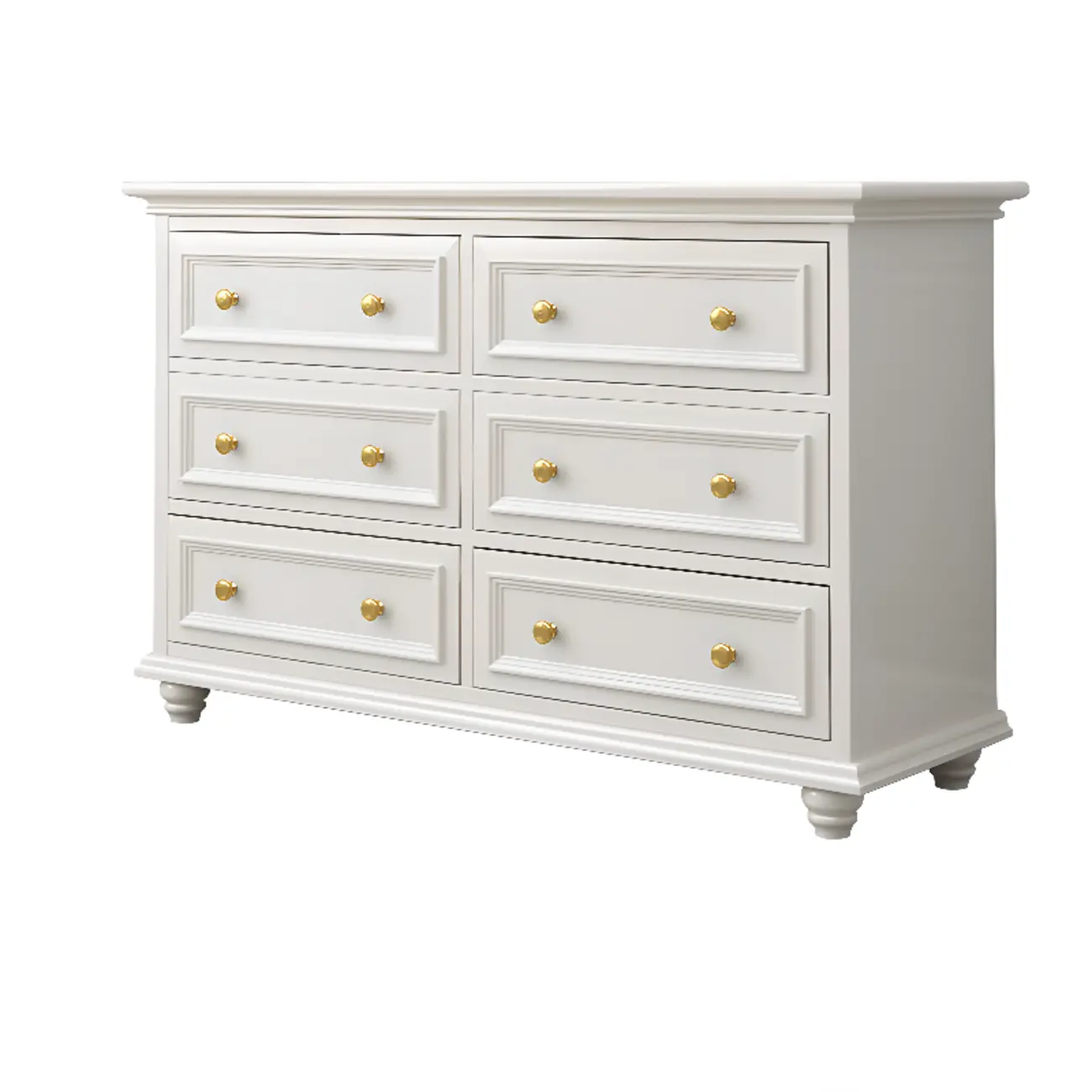 Glam White Wood Dressers & Chests for Bedroom Image - 6 | homeyfad