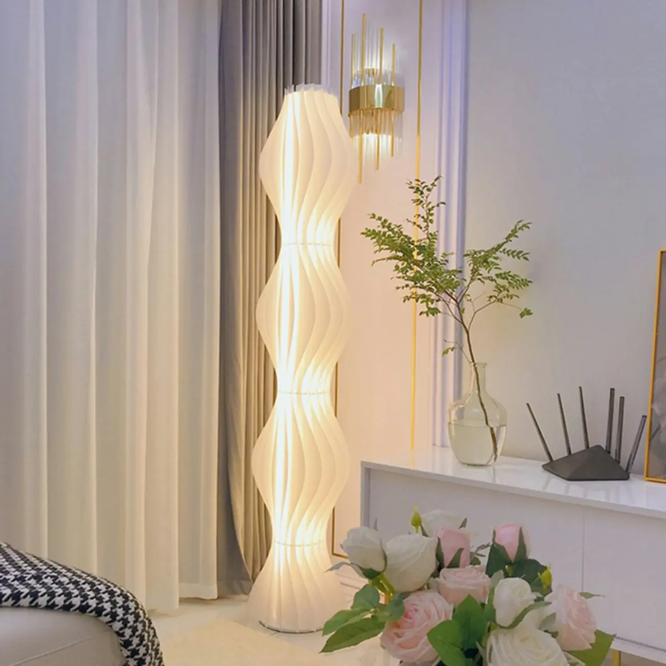 Unique Modern Art Decor LED Floor Lamp for Living Room Image - 1 | homeyfad