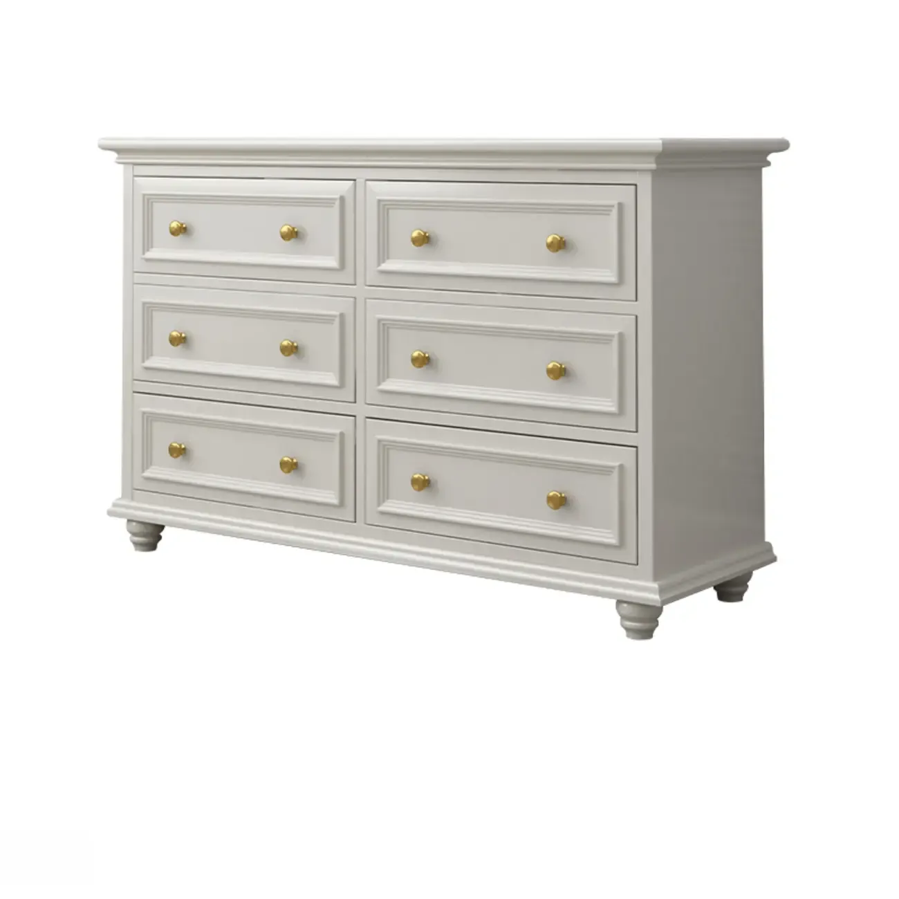 Glam White Wood Dressers & Chests for Bedroom Image - 7