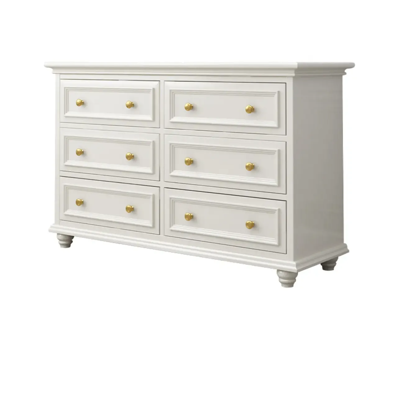 Glam White Wood Dressers & Chests for Bedroom Image - 8