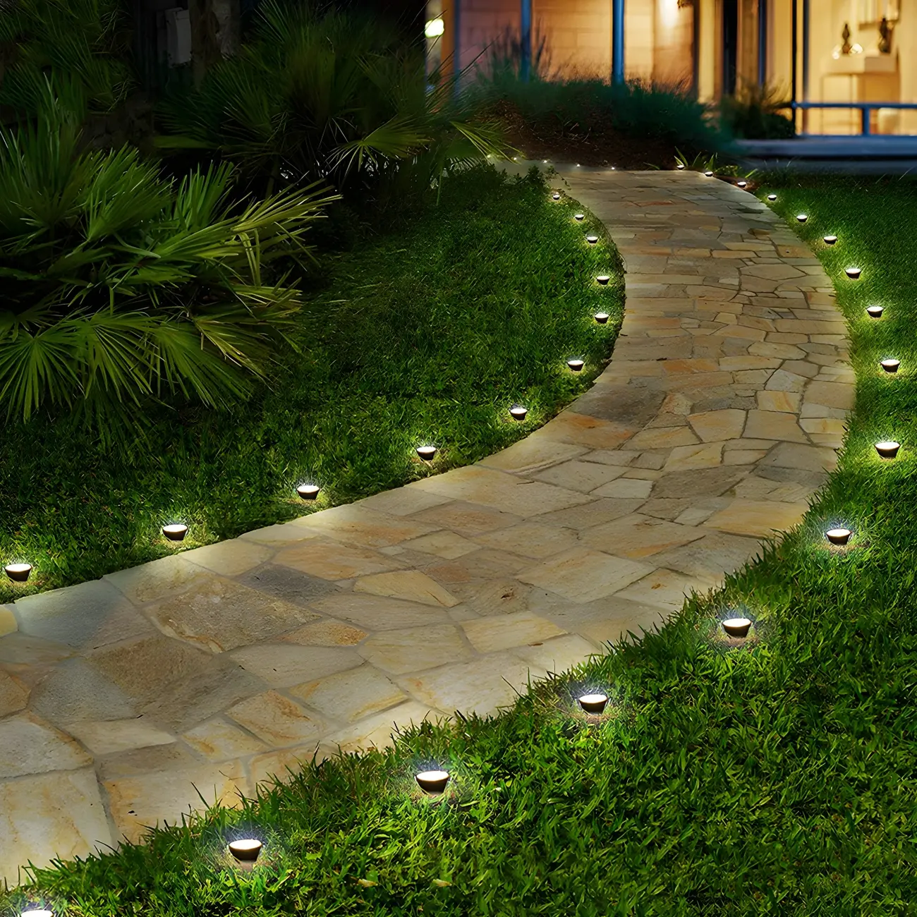 LED Solar Mini In-Ground Spotlight for Courtyard Garden Image - 3 | homeyfad