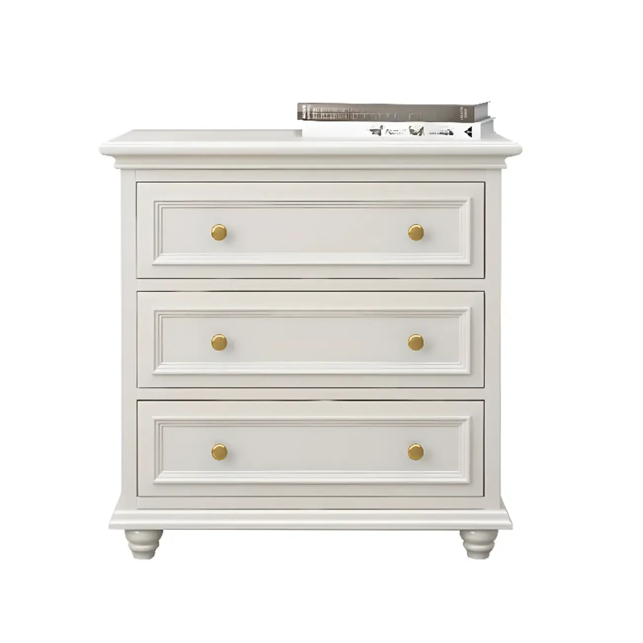 Glam White Wood Dressers & Chests for Bedroom Image - 9